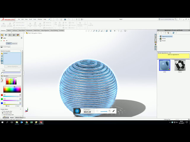 فیلم آموزشی: آموزش SolidWorks Spherical Helix Spring