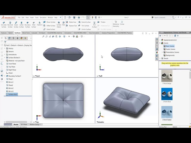 فیلم آموزشی: آموزش Solidworks. نحوه ساخت بالش در Solidworks با زیرنویس فارسی