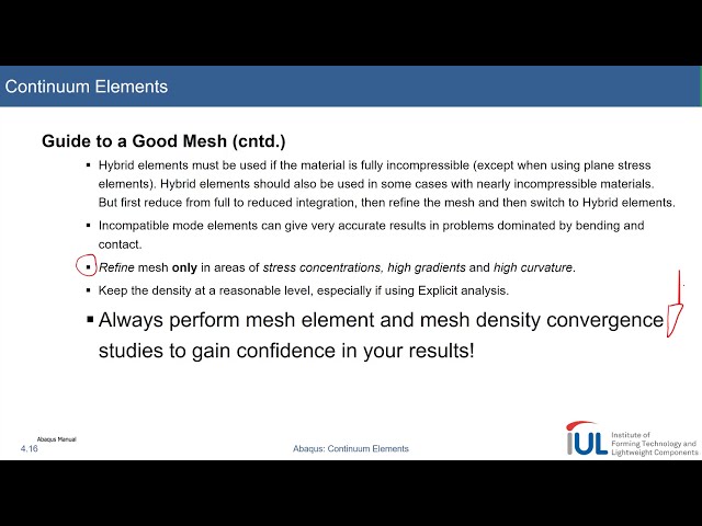 فیلم آموزشی: آموزش Abaqus: Continuum Elements #6 راهنمای یک مش خوب با زیرنویس فارسی