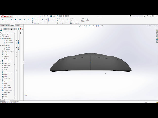 فیلم آموزشی: ویژگی SOLIDWORKS Thicken با زیرنویس فارسی