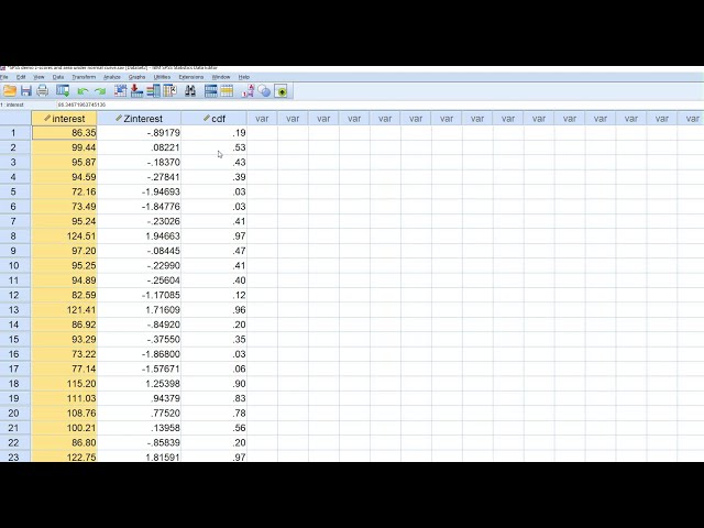 فیلم آموزشی: محاسبه امتیاز z و یافتن ناحیه زیر منحنی نرمال با استفاده از SPSS با زیرنویس فارسی