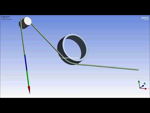 فیلم آموزشی: آموزش 32: ANSYS WB Static Structural FEA- شبیه سازی طناب کشی با استفاده از هندسه Line Body