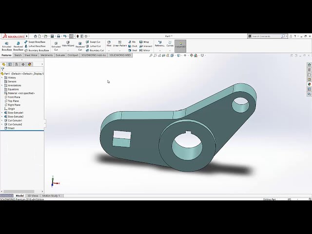 فیلم آموزشی: SolidWorks Beginner's Tutorial-Lever Arm با زیرنویس فارسی