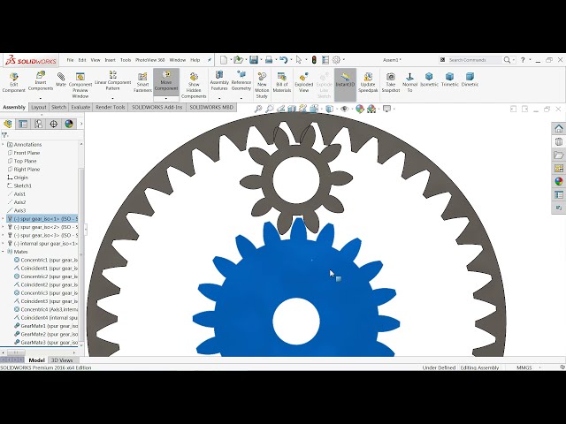 فیلم آموزشی: آموزش سالیدورکس | درایو دنده سیاره ای در Solidworks