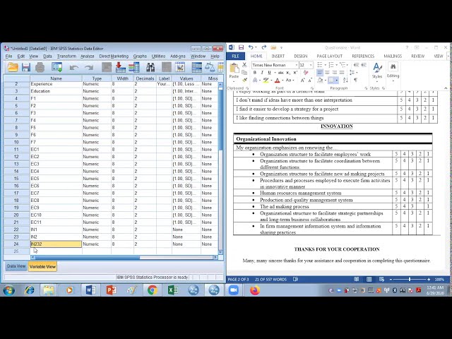 فیلم آموزشی: نحوه کدنویسی پرسشنامه در SPSS با زیرنویس فارسی