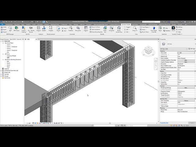 فیلم آموزشی: Revit 2019 - استفاده از Naviate Rebar Extension برای Beams با زیرنویس فارسی