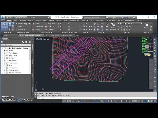 فیلم آموزشی: ایجاد یک راهرو در Civil 3D با زیرنویس فارسی