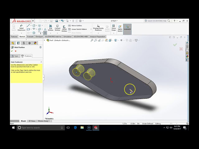 فیلم آموزشی: مقدمه Solidworks برای طراحی، ساخت فلنج مماس با زیرنویس فارسی