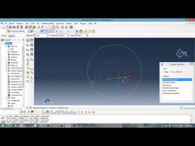 فیلم آموزشی: بار فشاری روی پیچ - Abaqus