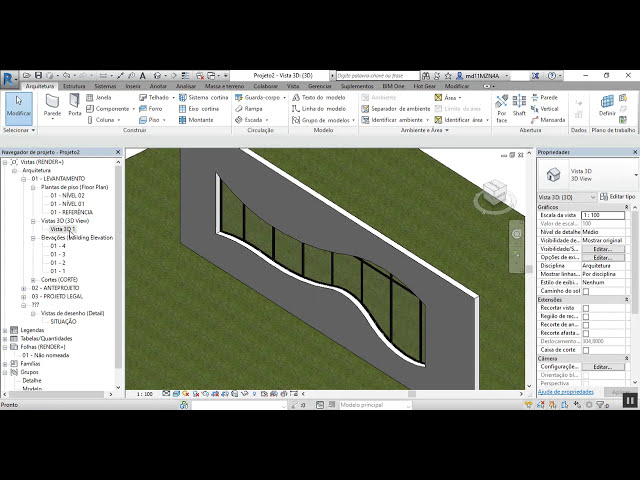 فیلم آموزشی: REVIT | برش در دیوار با شیشه