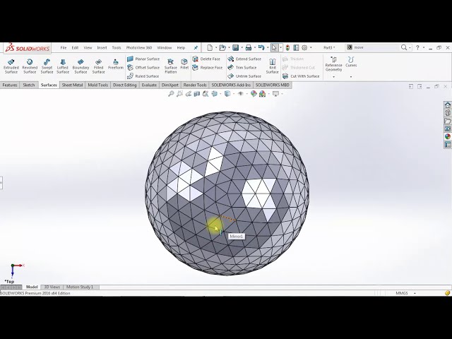 فیلم آموزشی: آموزش طراحی «6V Geodesic Perfect Sphere» در Solidworks 2016