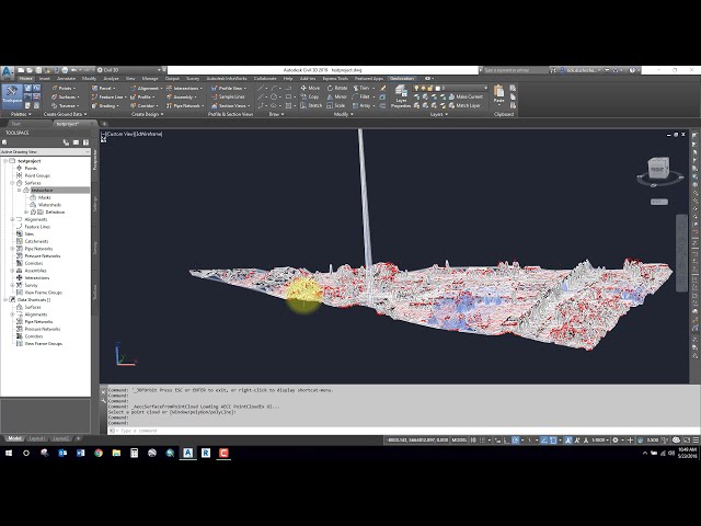 فیلم آموزشی: سطوح - ایجاد یک سطح از یک ابر نقطه ای در Civil 3D با زیرنویس فارسی