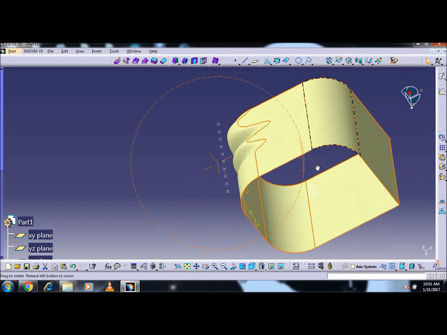 فیلم آموزشی: EDGE,FACE,TRITANGENT,FILETS EDGE متغیر SURFACE CATIA V5