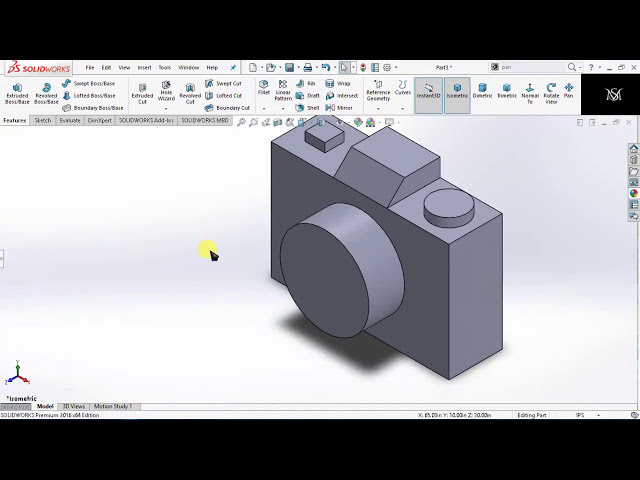 فیلم آموزشی: آموزش Solidworks نحوه ترسیم دوربین ساده