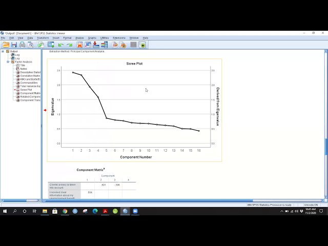 فیلم آموزشی: تحلیل عاملی با استفاده از SPSS | ماتریس اجزا و اجزای چرخشی: قسمت 3 با زیرنویس فارسی