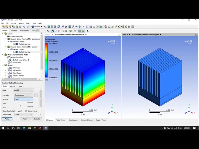 فیلم آموزشی: تجزیه و تحلیل بر روی سینک حرارتی در میز کار ansys حالت پایدار حرارتی