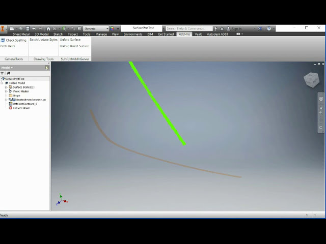 فیلم آموزشی: Unfold or Flatten Surface In Inventor (یا AutoCAD، SolidEdge، Rhino، Solidworks) با زیرنویس فارسی