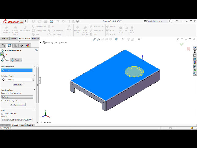 فیلم آموزشی: Forming Tools در SOLIDWORKS 2016 با زیرنویس فارسی