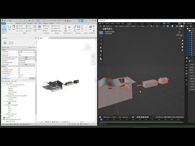 فیلم آموزشی: راهنمای ویدیویی - از Revit به Blender، صادرات از BIM به نرم افزار سه بعدی، فرمت FBX، رندر و انیمیشن با زیرنویس فارسی