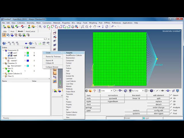 فیلم آموزشی: Abaqus - تنظیم تجزیه و تحلیل ترکیبی با استفاده از HyperMesh