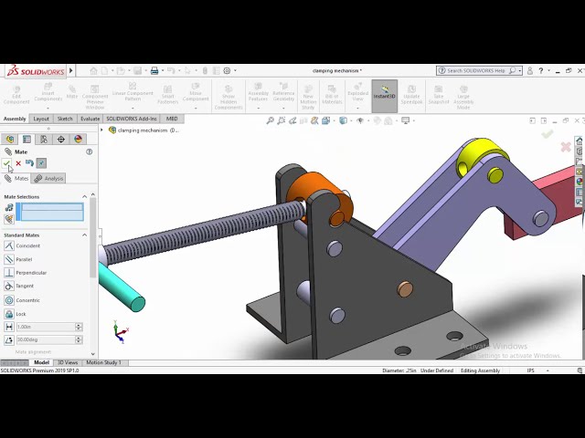 فیلم آموزشی: پروژه Solidworks - مکانیسم بستن - تمرین -8