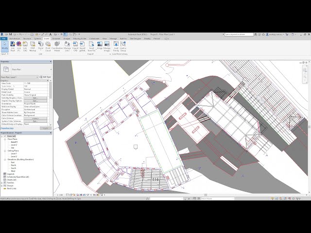 فیلم آموزشی: نحوه وارد کردن فایل cad 2 بعدی به Revit و کنترل نمایان بودن لایه های آن