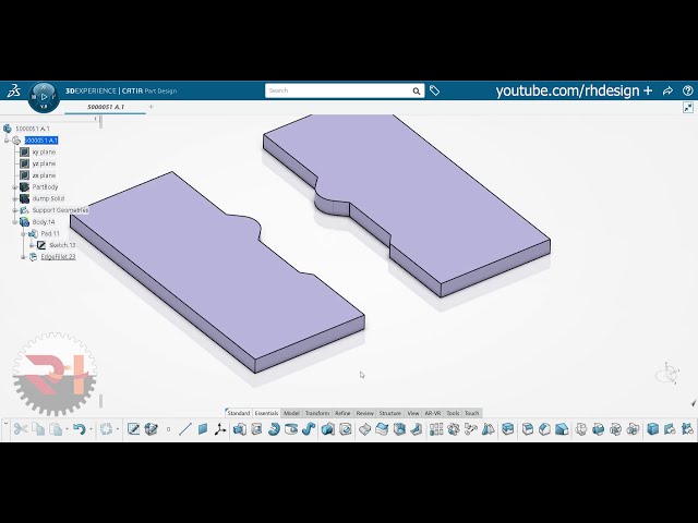 فیلم آموزشی: آموزش 3dexperience Catia v6 برای مبتدیان 01 | طراحی ورق فلزی - براکت نصب پنجره