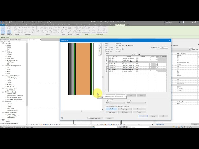 فیلم آموزشی: Revit Snippet: جزئیات مفصل دیوار به طبقه را در بخش ها تمیز کنید با زیرنویس فارسی