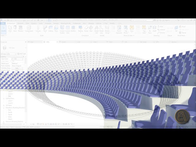 فیلم آموزشی: آموزش نشستن در استادیوم Ellipse در Revit با زیرنویس فارسی