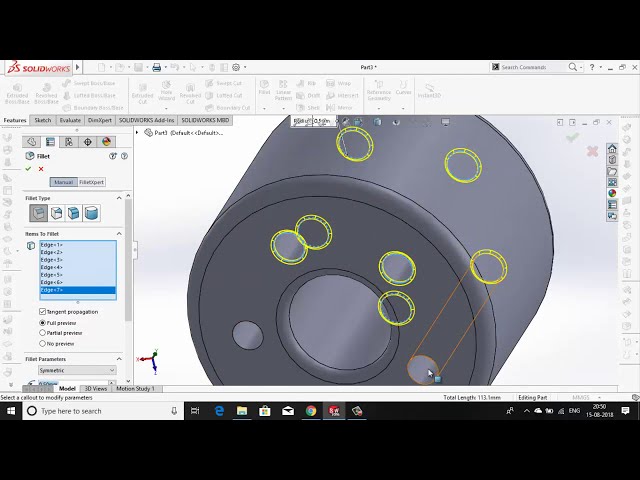 فیلم آموزشی: طراحی پروانه هواپیما در Solidworks 2016 || مدرسه طراحی