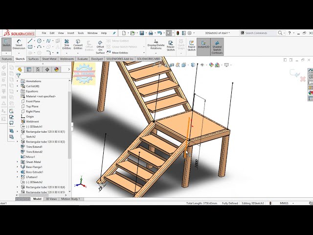 فیلم آموزشی: 「DESIGN 121」چگونه پله بکشیم - آموزش Solidworks