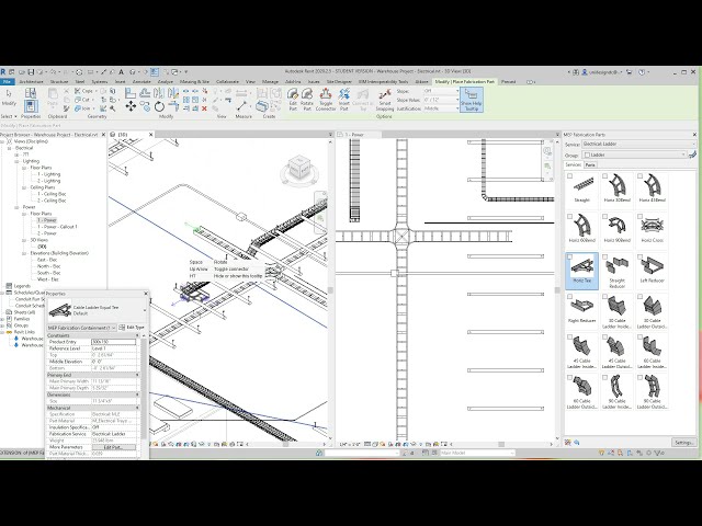 فیلم آموزشی: سینی کابل سبد Revit Wire قطعات ساخت با زیرنویس فارسی