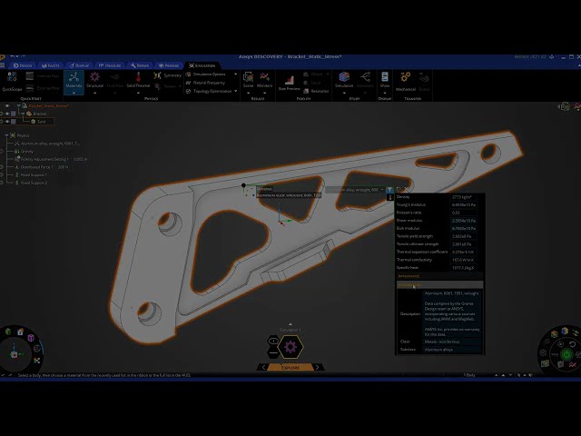 فیلم آموزشی: استفاده از داده های مواد Ansys برای شبیه سازی (MDS) با Ansys Discovery با زیرنویس فارسی