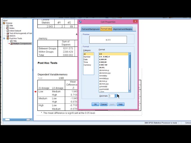 فیلم آموزشی: V7.7 - افزایش رقم اعشار در خروجی SPSS با زیرنویس فارسی