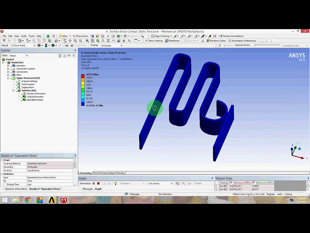 فیلم آموزشی: Ansys Workbench 16 Surface Spring Plate Analysis