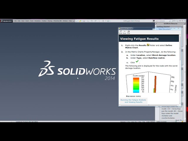 فیلم آموزشی: Solidworks SP 16 تجزیه و تحلیل خستگی یک ارابه فرود