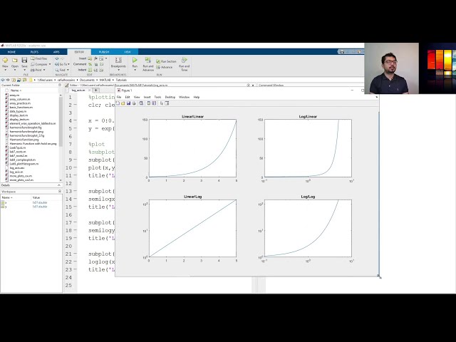 فیلم آموزشی: نحوه قرار دادن مقیاس لگاریتمی در محور در متلب (4K UHD) با زیرنویس فارسی