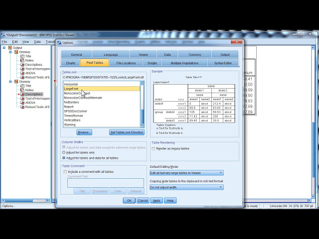 فیلم آموزشی: تغییر اندازه فونت خروجی در SPSS - برای همیشه با زیرنویس فارسی