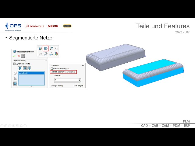 فیلم آموزشی: SOLIDWORKS 2022 - قطعات و ویژگی ها - مش های تقسیم شده با زیرنویس فارسی