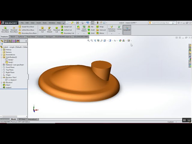 فیلم آموزشی: ابزار تورفتگی در solidworks