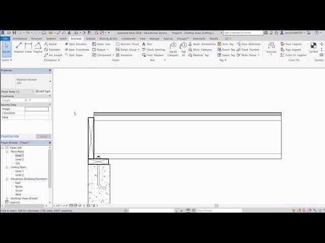 فیلم آموزشی: پیش نویس جزئیات پایه در Revit با زیرنویس فارسی