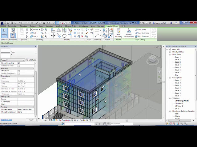 فیلم آموزشی: آموزش تحلیل انرژی Revit 2016