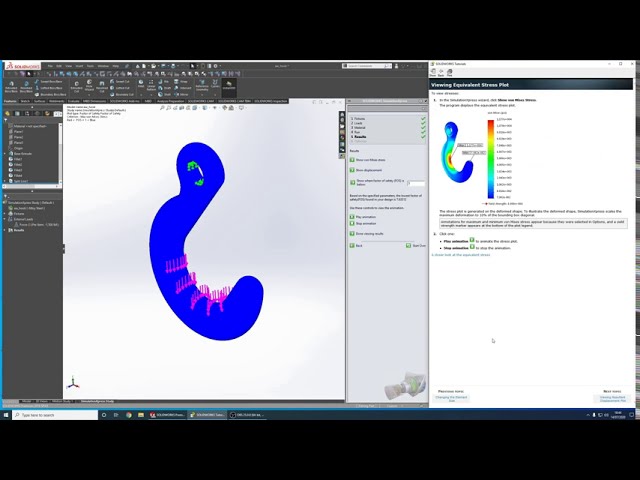 فیلم آموزشی: Simulationxpress Overview Tutorial Solidworks (Hook) با زیرنویس فارسی