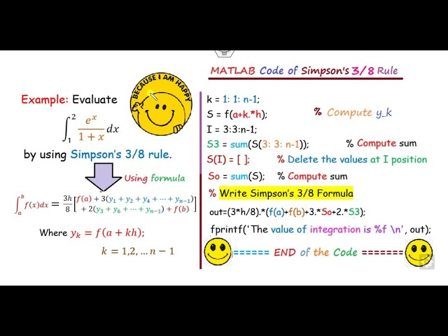 فیلم آموزشی: قانون MATLAB Code of Simpsons 3/8 برای ادغام عددی