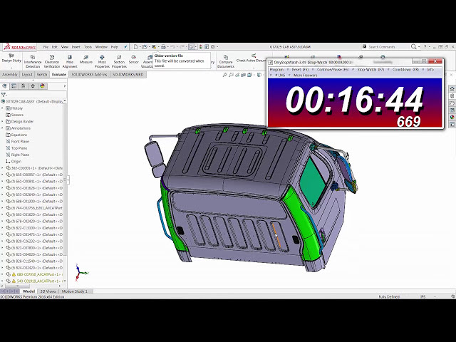 فیلم آموزشی: زمان بارگذاری مونتاژ بزرگ SOLIDWORKS کاهش یافته است: 20 دقیقه تا 20 ثانیه! با زیرنویس فارسی