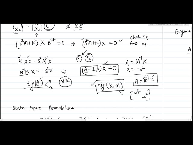 فیلم آموزشی: تجزیه و تحلیل ارزش ویژه در ارتعاش MATLAB|| سیستم 2DOF||مقدار ویژه پیچیده|| لرزش با MATLAB L9 با زیرنویس فارسی