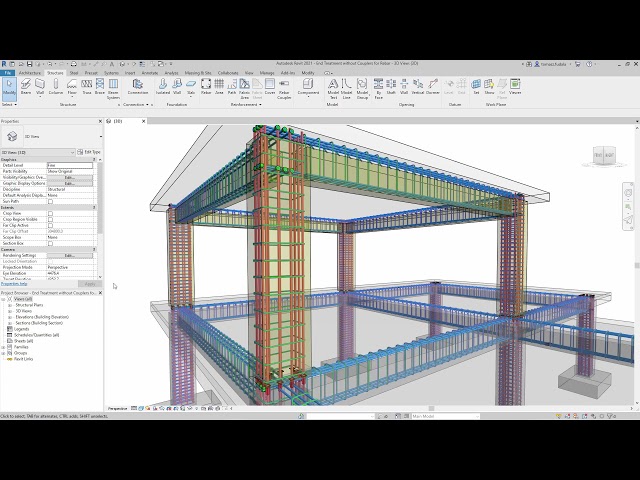 فیلم آموزشی: Revit 2021: پایان درمان بدون کوپل برای میلگرد