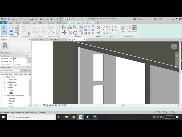 فیلم آموزشی: آموزش Revit - درب تاشو (خانواده پارامتریک) با زیرنویس فارسی