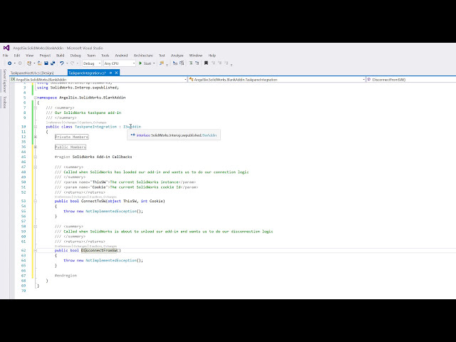 فیلم آموزشی: C# SolidWorks API Tutorial - 01 Getting Started Creating Taskpane با زیرنویس فارسی