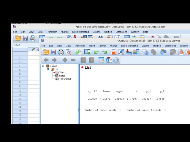 فیلم آموزشی: V13.10 - تفاوت بین دو همبستگی را در SPSS آزمایش کنید با زیرنویس فارسی